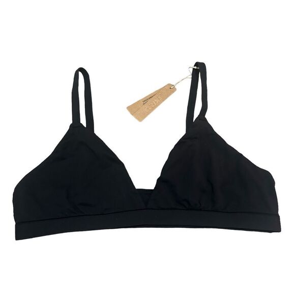NWT SKIMS Fits Everybody Triangle Bralette In Onyx Black Bra - Picture 5 of 7
